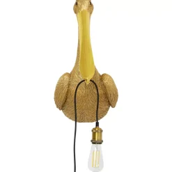 KARE Design Wandleuchte Animal Spoonbill Gold 29X62Cm- Wandleuchten