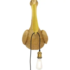 KARE Design Wandleuchte Animal Spoonbill Gold 29X62Cm- Wandleuchten