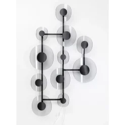 KARE Design Wandleuchte Mariposa Schwarz Smoke 116X198Cm- Wandleuchten