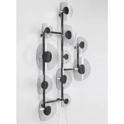 KARE Design Wandleuchte Mariposa Schwarz Smoke 116X198Cm- Wandleuchten