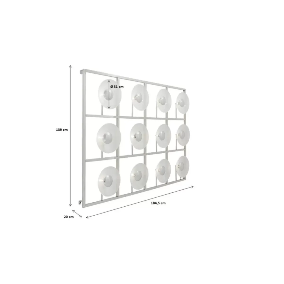 KARE Design Wandleuchte Ufo 12Er- Wandleuchten