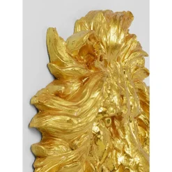 KARE Design Wandobjekt Lion Head Gold 90X100Cm- Bilder