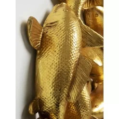 KARE Design Wandobjekt School Of Koi Gold O102Cm- Bilder