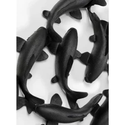 KARE Design Wandobjekt School Of Koi Schwarz O160Cm- Bilder