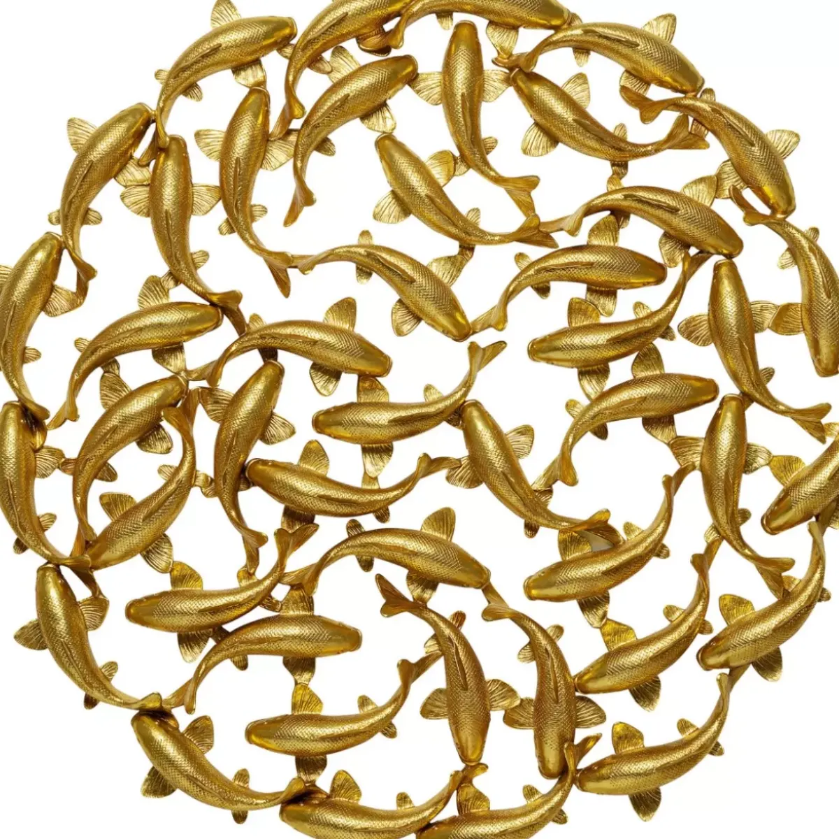 KARE Design Wandobjekt School Of Koi Gold O160Cm- Bilder