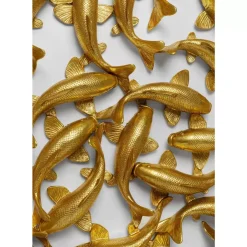 KARE Design Wandobjekt School Of Koi Gold O160Cm- Bilder