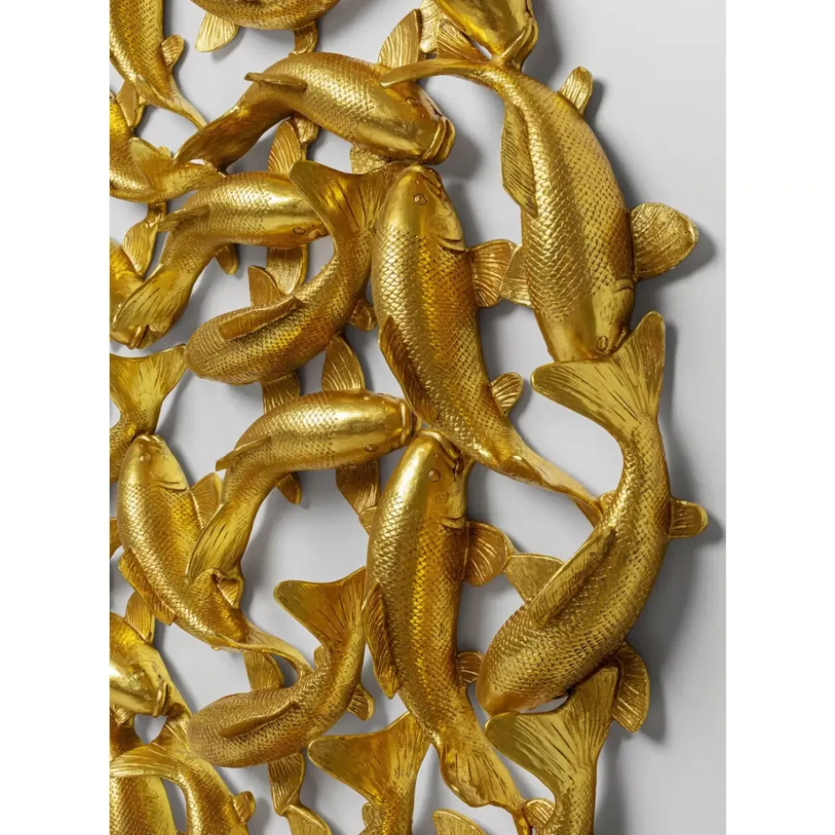 KARE Design Wandobjekt School Of Koi Gold O160Cm- Bilder