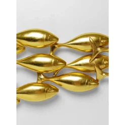 KARE Design Wandobjekt School Of Tuna Gold 181X41Cm- Bilder