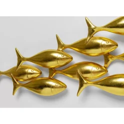 KARE Design Wandobjekt School Of Tuna Gold 181X41Cm- Bilder