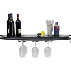 KARE Design Wandregal Treviso Schwarz 120X10Cm- Regale