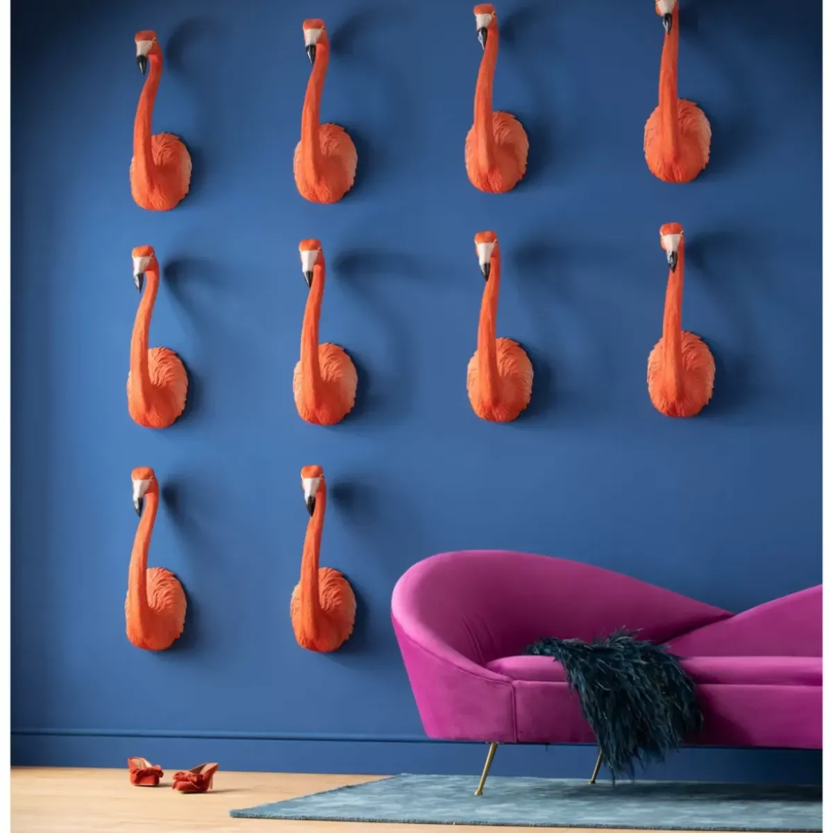 KARE Design Wandschmuck Flamingo Road 72Cm- Bilder