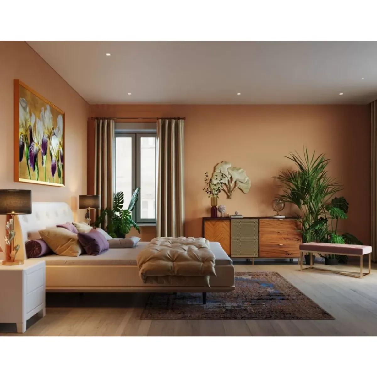 KARE Design Wandschmuck Ginkgo Gold Gros- Bilder