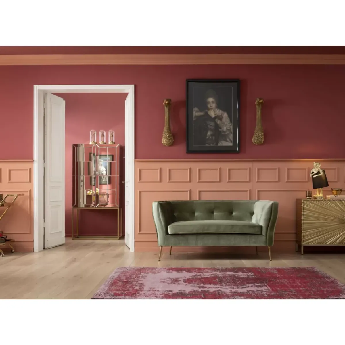 KARE Design Wandschmuck Ostrich Gold- Bilder