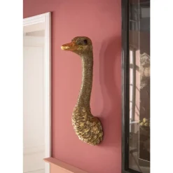 KARE Design Wandschmuck Ostrich Gold- Bilder