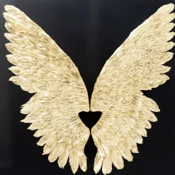 KARE Design Wandschmuck Wings Gold Black 120X120Cm- Bilder