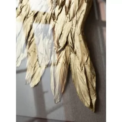 KARE Design Wandschmuck Wings Gold-Weis 120X120Cm- Bilder