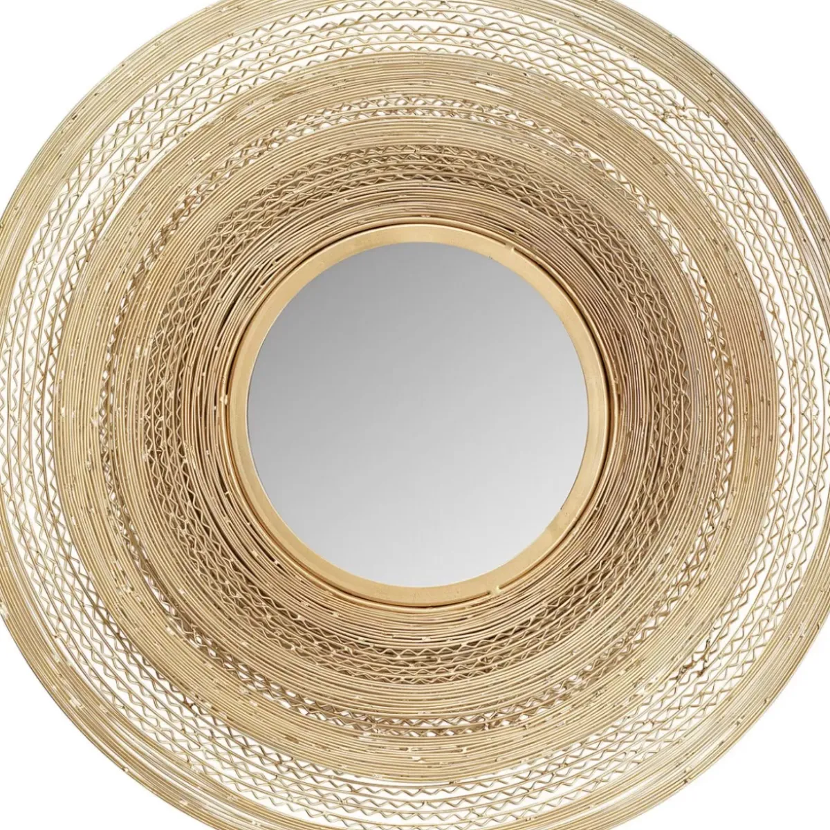 KARE Design Wandspiegel Gold Wire O61Cm- Spiegel