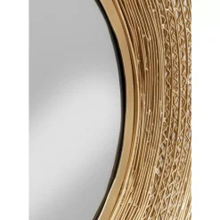 KARE Design Wandspiegel Gold Wire O61Cm- Spiegel