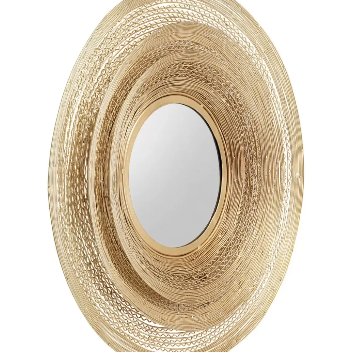 KARE Design Wandspiegel Gold Wire O61Cm- Spiegel