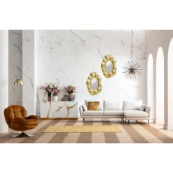 KARE Design Wandspiegel Riley Gold 150X98Cm- Spiegel
