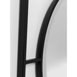 KARE Design Wandspiegel Stanford Frame Matt Schwarz O90Cm- Spiegel
