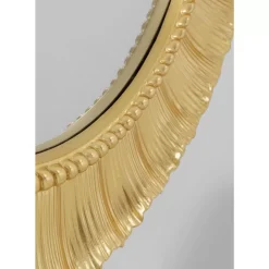 KARE Design Wandspiegel Sun Ray Gold O84Cm- Spiegel