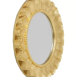 KARE Design Wandspiegel Sun Ray Gold O84Cm- Spiegel