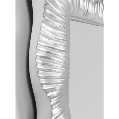 KARE Design Wandspiegel Wavy Silber 94X124Cm- Spiegel