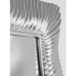 KARE Design Wandspiegel Wavy Silber 94X124Cm- Spiegel