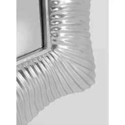 KARE Design Wandspiegel Wavy Silber 94X124Cm- Spiegel
