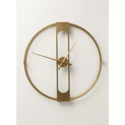 KARE Design Wanduhr Clip Gold O60Cm- Uhren