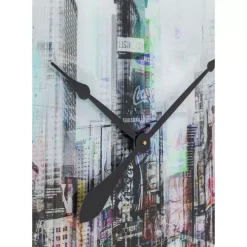 KARE Design Wanduhr Glas Times Square O80Cm- Uhren