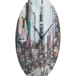 KARE Design Wanduhr Glas Times Square O80Cm- Uhren