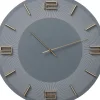 KARE Design Wanduhr Leonardo Grau/Gold- Uhren