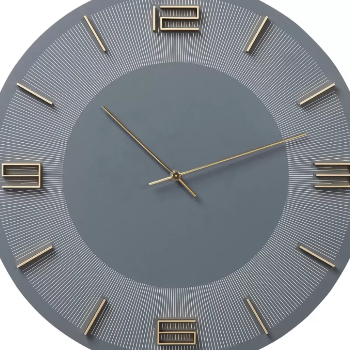 KARE Design Wanduhr Leonardo Grau/Gold- Uhren