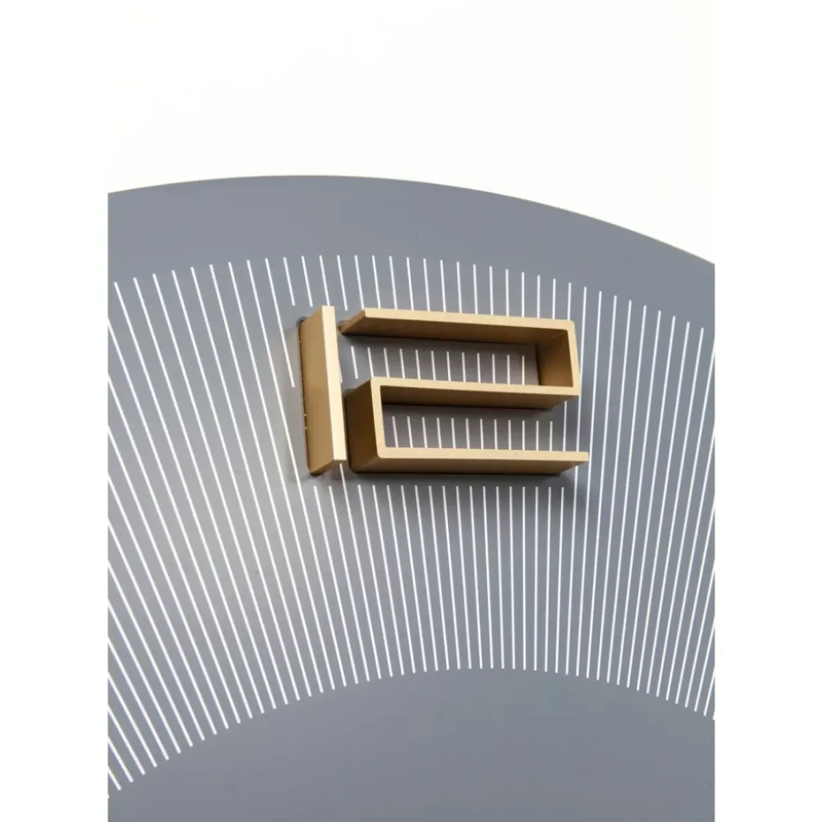 KARE Design Wanduhr Leonardo Grau/Gold- Uhren