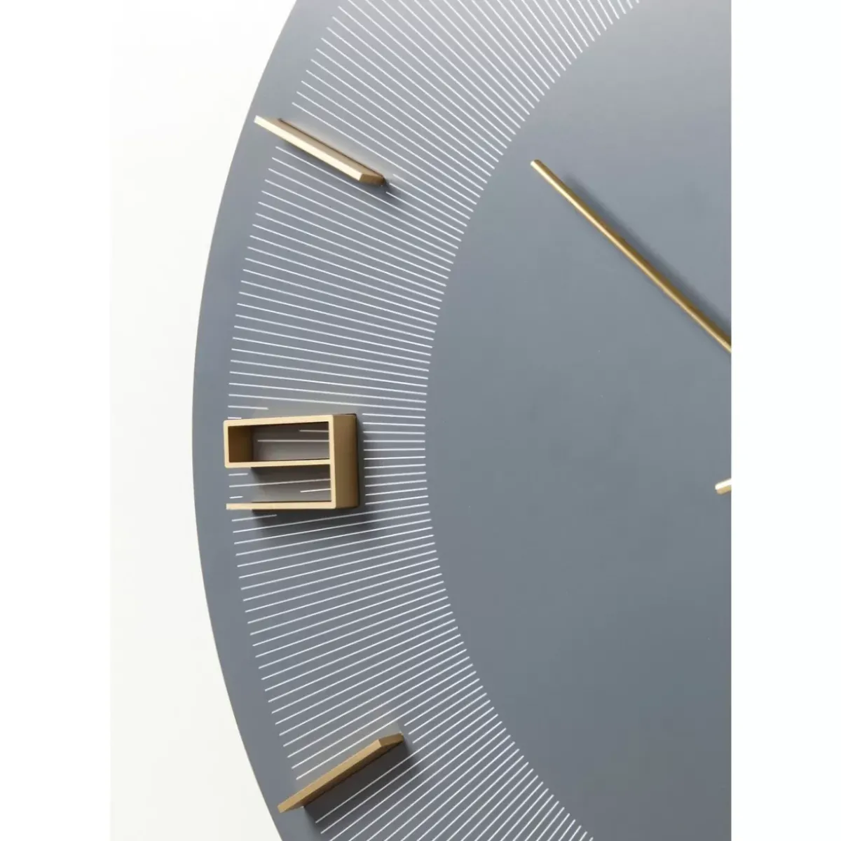 KARE Design Wanduhr Leonardo Grau/Gold- Uhren