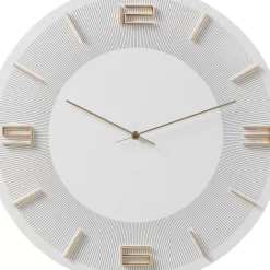 KARE Design Wanduhr Leonardo Weis/Gold- Uhren