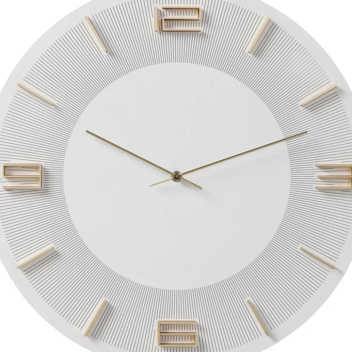 KARE Design Wanduhr Leonardo Weis/Gold- Uhren