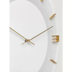 KARE Design Wanduhr Leonardo Weis/Gold- Uhren
