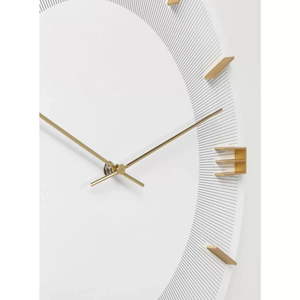 KARE Design Wanduhr Leonardo Weis/Gold- Uhren