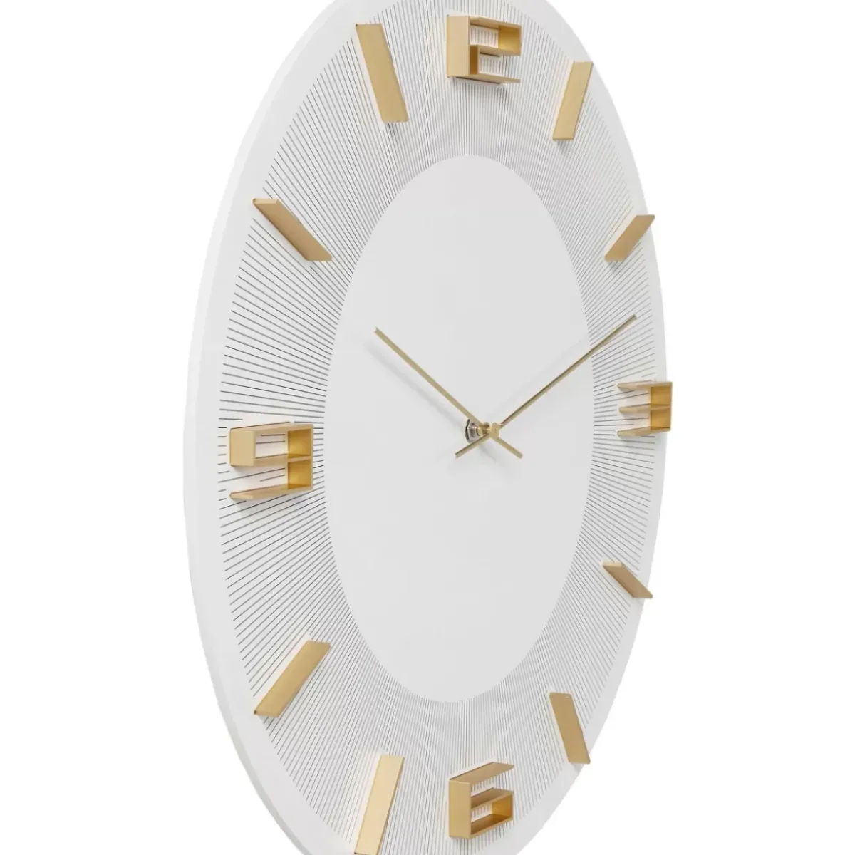 KARE Design Wanduhr Leonardo Weis/Gold- Uhren