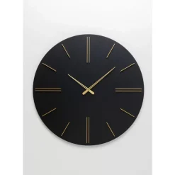 KARE Design Wanduhr Luca Schwarz O70Cm- Uhren
