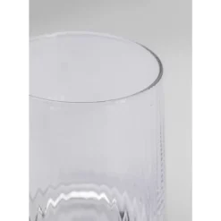 KARE Design Wasserglas Riffle 11Cm- Geschirr & Tischaccessoires
