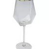KARE Design Weinglas Diamond Gold Rim- Geschirr & Tischaccessoires