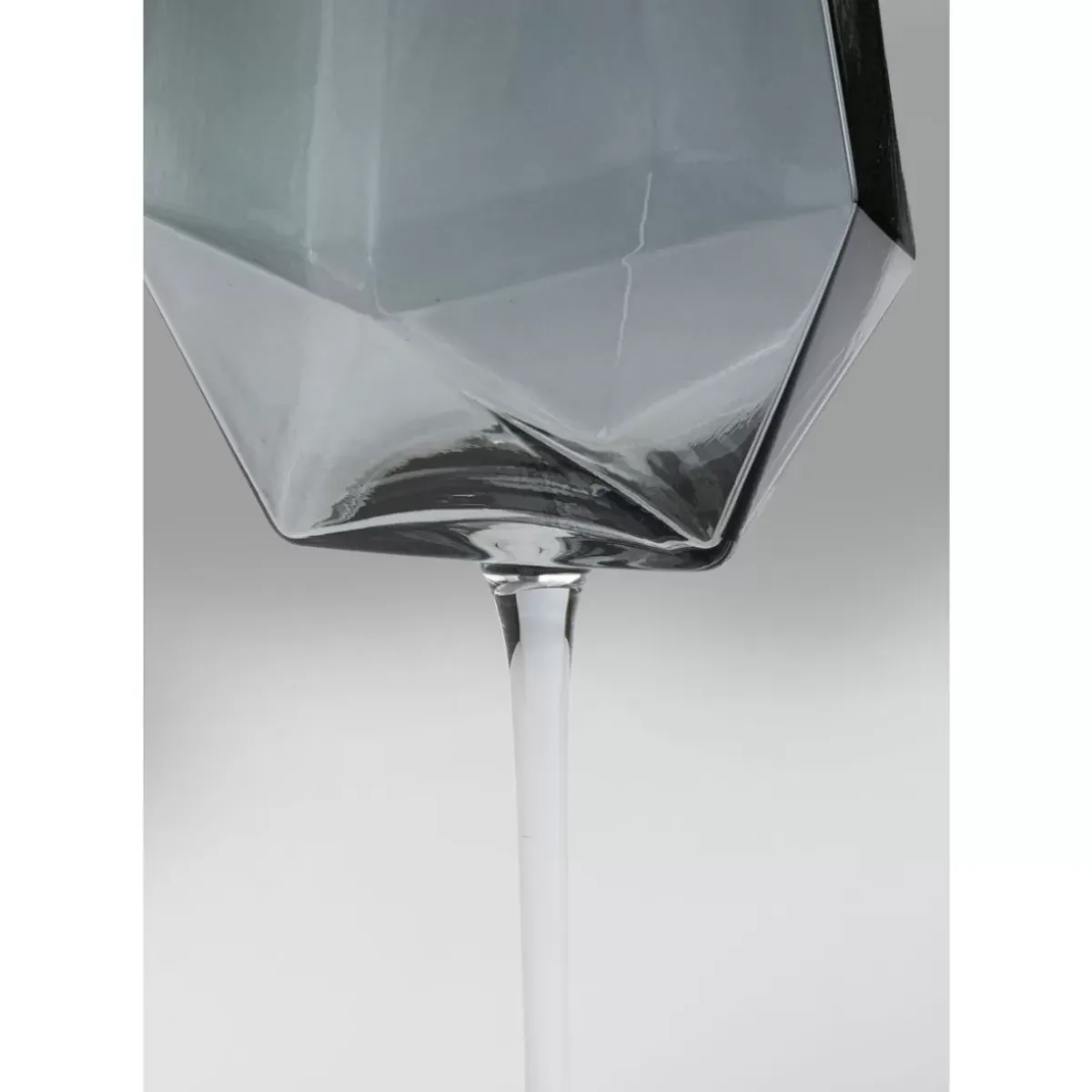 KARE Design Weinglas Diamond Smoke- Geschirr & Tischaccessoires