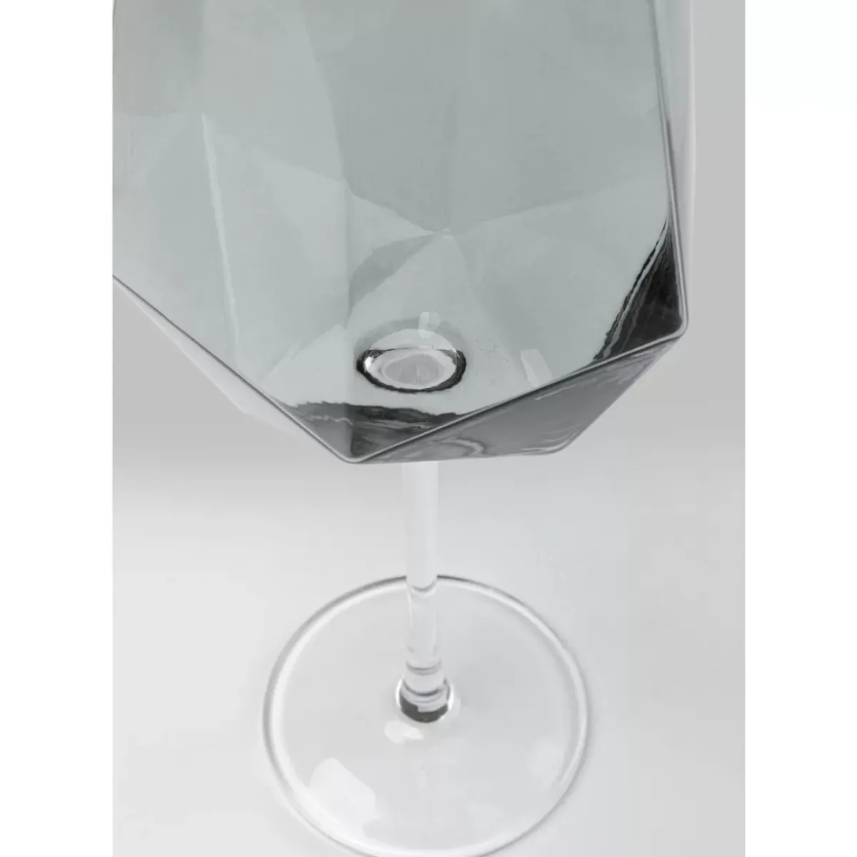 KARE Design Weinglas Diamond Smoke- Geschirr & Tischaccessoires