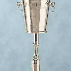 KARE Design Weinkuhler Pillar Silber- Geschirr & Tischaccessoires