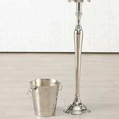 KARE Design Weinkuhler Pillar Silber- Geschirr & Tischaccessoires