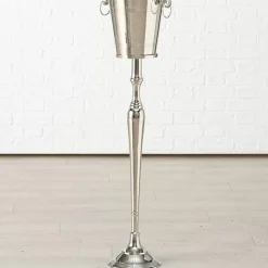 KARE Design Weinkuhler Pillar Silber- Geschirr & Tischaccessoires